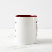 Tasse 2 Couleurs Brainé par des rayures (Centre)