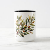 Tasse 2 Couleurs Branche D'Olivier (Centre)