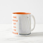 Tasse 2 Couleurs Bras cassé se tirer bien (Devant droit)