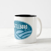 Tasse 2 Couleurs Brattleboro Vermont Extérieur (Devant droit)