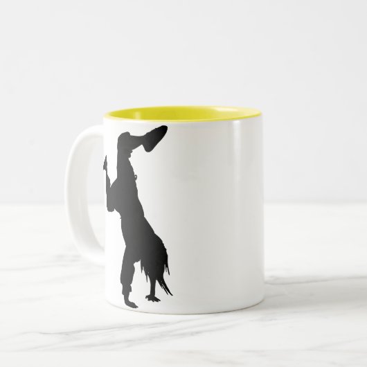 Tasse 2 Couleurs Breakdancer ; jaune (Devant gauche)