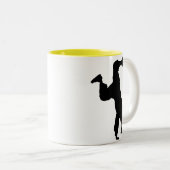Tasse 2 Couleurs Breakdancer ; jaune (Devant droit)