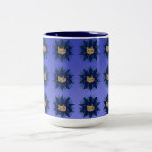 Tasse 2 Couleurs Breathe, Sur Blue Boho Star, (Centre)