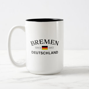 Tasse 2 Couleurs Bremen Deutschland coordonne allemand