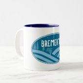 Tasse 2 Couleurs Bremerton Washington Outdoors (Devant gauche)