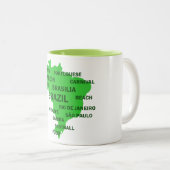 Tasse 2 Couleurs Brésil (Devant droit)