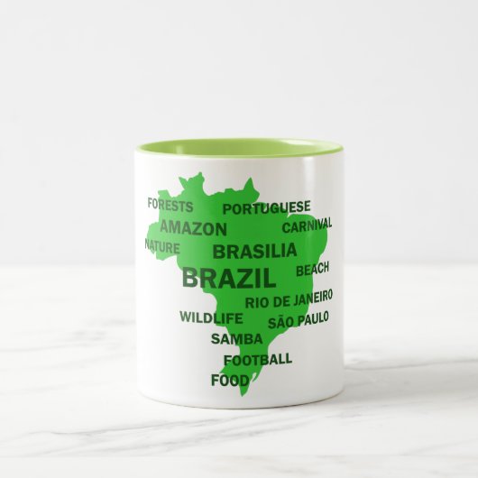 Tasse 2 Couleurs Brésil (Centre)