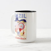 TASSE 2 COULEURS BRÉSIL COPACABANA (Devant gauche)