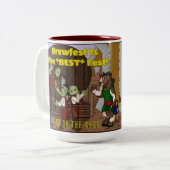 Tasse 2 Couleurs Brewfest Est La Meilleure Fête : (Devant gauche)