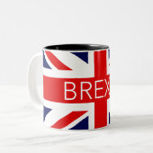 TASSE 2 COULEURS BREXIT UNION JACK - IMAGE DE HAUTE QUALITÉ (Devant gauche)