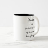 Tasse 2 Couleurs Briard noir KiniArt  (Devant droit)