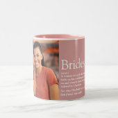 Tasse 2 Couleurs Bridesmaid Définition Photo Wedding Favor (Centre)