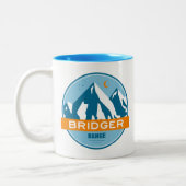 Tasse 2 Couleurs Bridger Range Montana Stars Moon (Gauche)