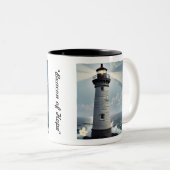 Tasse 2 Couleurs "Brillant à travers les tempêtes" (Devant droit)