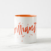 Tasse 2 Couleurs Brillant éclat orange (Centre)