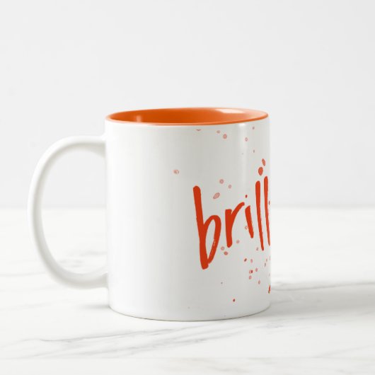 Tasse 2 Couleurs Brillant éclat orange (Gauche)