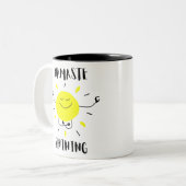 Tasse 2 Couleurs brillant namaste (Devant gauche)