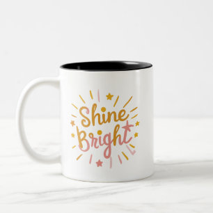 Tasse 2 Couleurs Brillez – Conception énergique et positive f