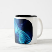 Tasse 2 Couleurs Brins d'ADN (Devant droit)