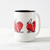 Tasse 2 Couleurs Brise-coeur Funny Valentine (Devant droit)
