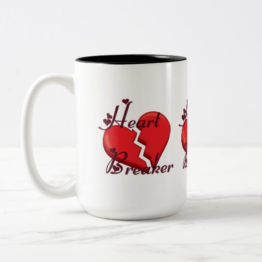 Tasse 2 Couleurs Brise-coeur Funny Valentine (Gauche)