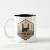 Tasse 2 Couleurs Bristol Cliffs Ours sauvage (Gauche)