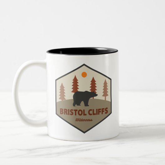 Tasse 2 Couleurs Bristol Cliffs Ours sauvage (Gauche)