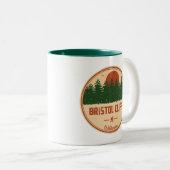 Tasse 2 Couleurs Bristol Cliffs Wilderness Vermont (Devant droit)