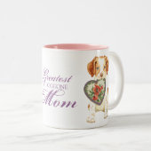 Tasse 2 Couleurs Brittany Heart Maman (Devant droit)
