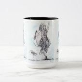 Tasse 2 Couleurs Bronc aux yeux cassés (Centre)