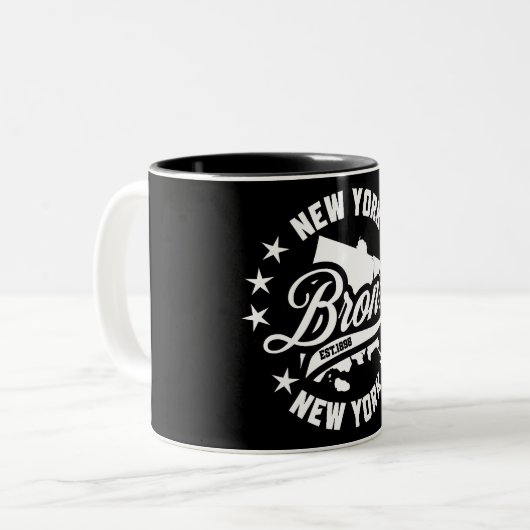 Tasse 2 Couleurs Bronx, New York (Devant gauche)