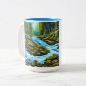 Tasse 2 Couleurs Brook à bulles magiques sauvages (Devant gauche)