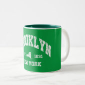 Tasse 2 Couleurs Brooklyn, New York (Devant droit)