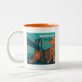 Tasse 2 Couleurs Brooklyn New York (Gauche)