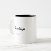 Tasse 2 Couleurs Brooklyn NY (Devant gauche)