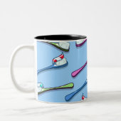 Tasse 2 Couleurs Brosses à dents (Gauche)