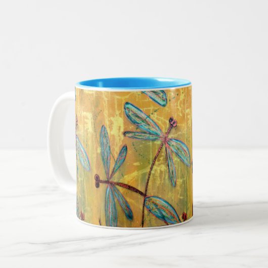 Tasse 2 Couleurs Brouillard de libellule (Devant gauche)