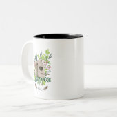 Tasse 2 Couleurs Brouillard d'oiseaux (Devant gauche)