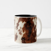 Tasse 2 Couleurs Brown noir blanc (Devant droit)