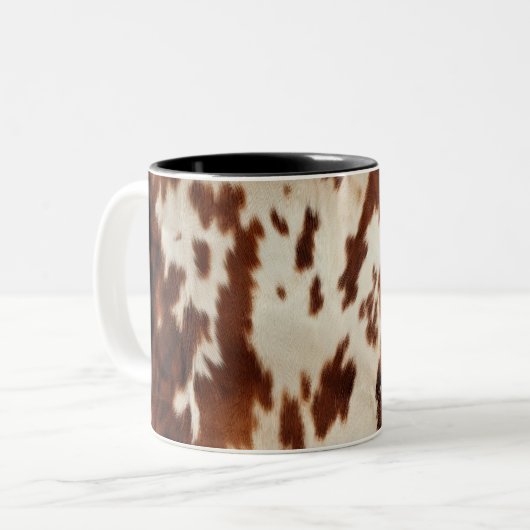 Tasse 2 Couleurs Brown noir blanc (Devant gauche)