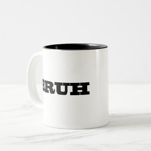 TASSE 2 COULEURS BRUH (Devant gauche)