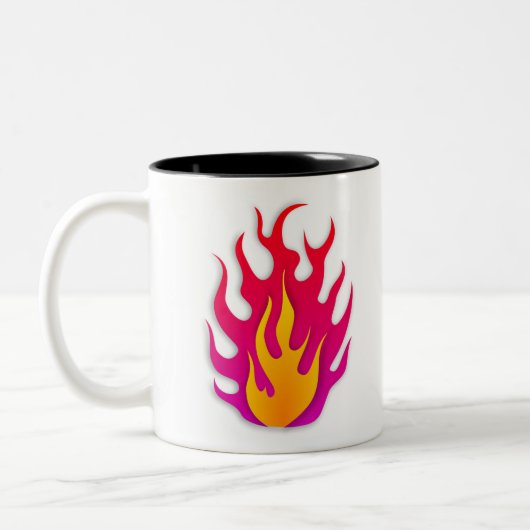 Tasse 2 Couleurs Brûlage à chaud inflammable par flamme (Gauche)