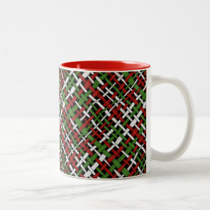 Tasse 2 Couleurs Brûlon tissé Motif de Noël