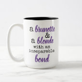 Tasse 2 Couleurs brune et blonde lien inséparable (Gauche)