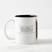 TASSE 2 COULEURS BRUXELLES 1910, BELGIQUE PHOTO POSTCARD (Gauche)