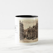 TASSE 2 COULEURS BRUXELLES 1910, BELGIQUE PHOTO POSTCARD (Centre)