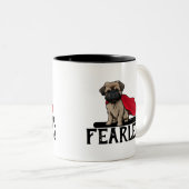 Tasse 2 Couleurs Bruxelles Griffon sans peur (Devant droit)