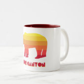 Tasse 2 Couleurs Bryce Canyon National Park Bear (Devant droit)
