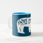 Tasse 2 Couleurs Bryce Canyon National Park Bear (Devant gauche)