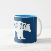 Tasse 2 Couleurs Bryson City North Carolina Bear (Devant droit)